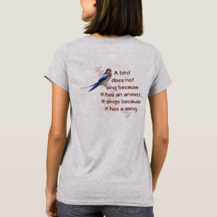 Birds Sing Because - Women's Fashion T-shirt