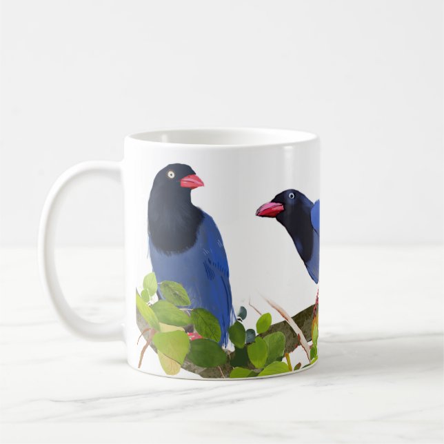 Birds --Taiwan Blue Magpie Coffee Mug (Left)