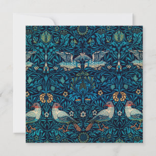 Birds (Vintage Floral Pattern) (by William Morris) Card