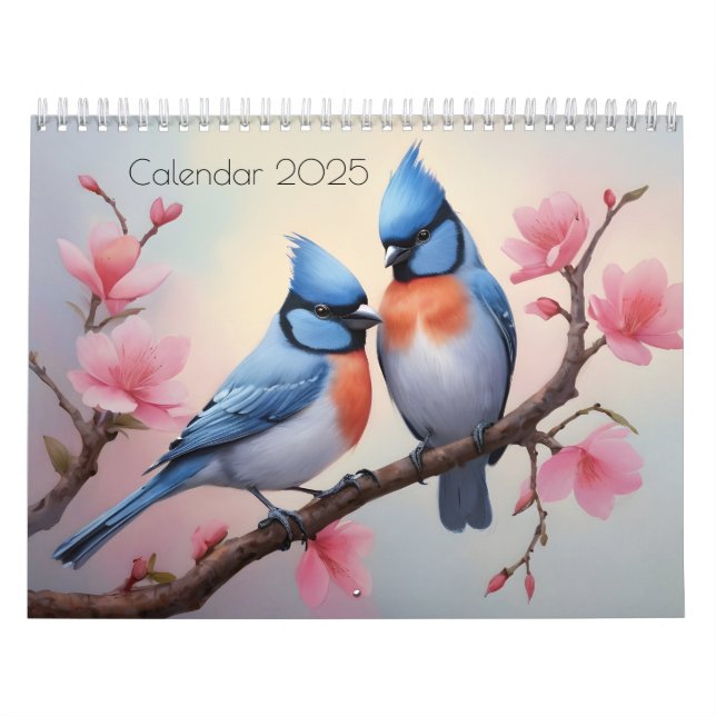 Birds watercolor art calendar (Cover)
