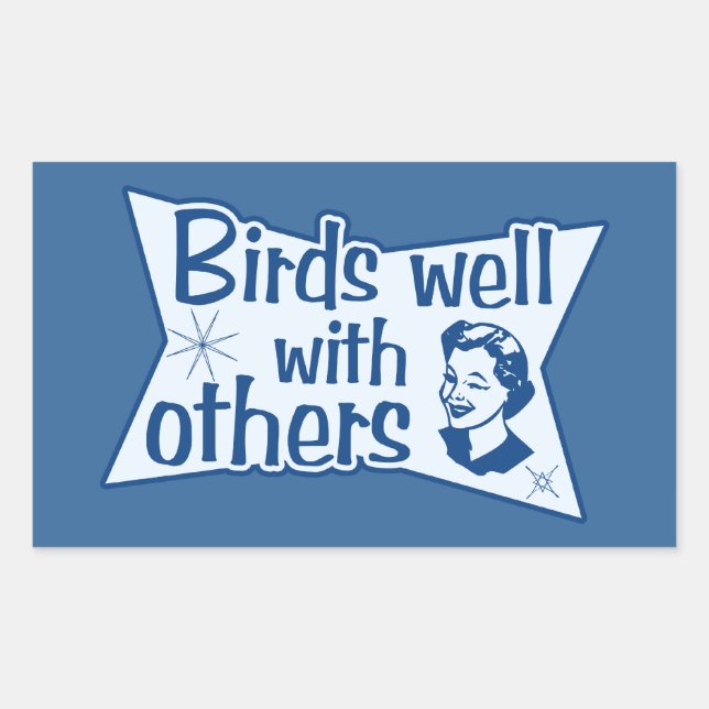 Birds Well With Others Sticker (Front)
