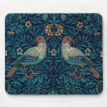 Birds William Morris. Blue animal vintage pattern  Mouse Pad<br><div class="desc">William Morris "Birds" mouse pad. Blue animal vintage pattern.</div>