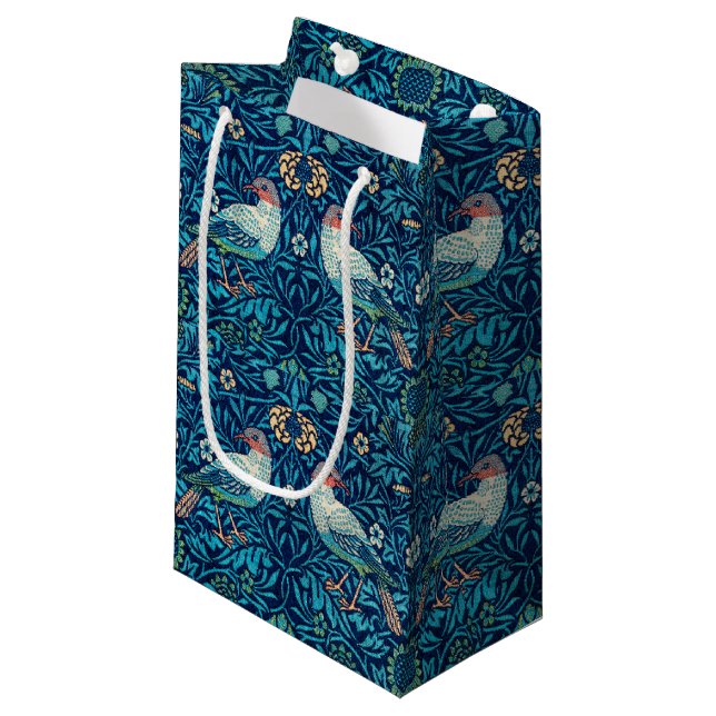 Birds, William Morris Small Gift Bag (Front Angled)