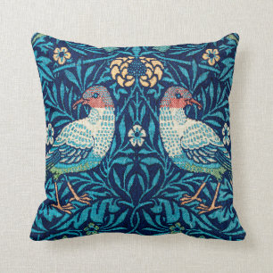 Birds, William Morris Throw Pillow
