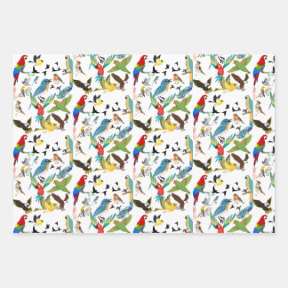 Birds Wrapping Paper Sheet