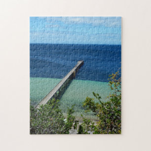 Birdseye View Of Jetty Over The Ocean, Jigsaw Puzzle