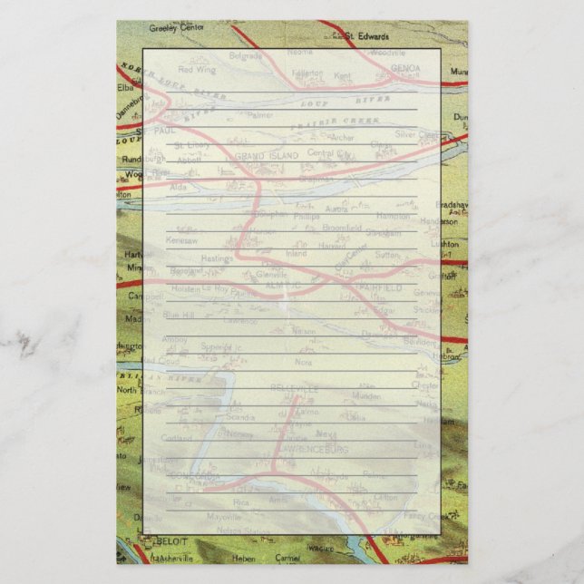 Birdseyes View Great Plains Stationery (Front)