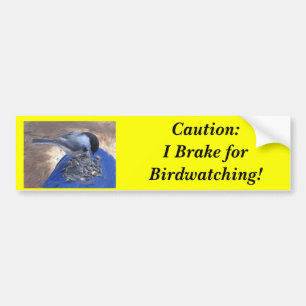 Birdwatcher Brake Bumper Sticker
