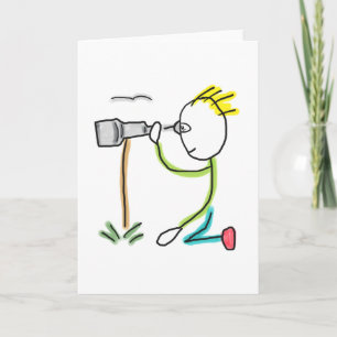 Birdwatching Stickman Card