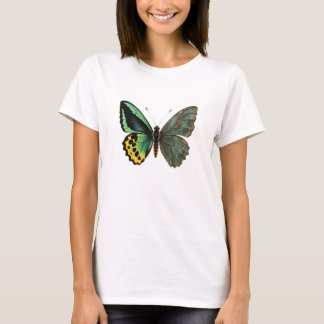 Birdwing Butterfly Wing Made of Oxidized Copper T-Shirt