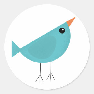 Birdy classic round sticker