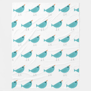 Birdy fleece blanket