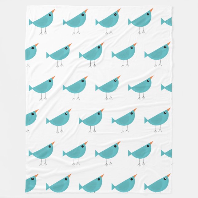 Birdy  fleece blanket (Front)