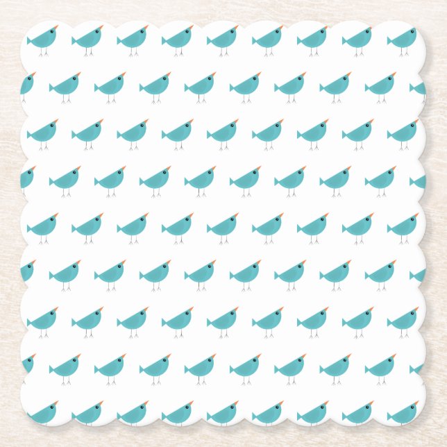 Birdy  paper coaster (Front)
