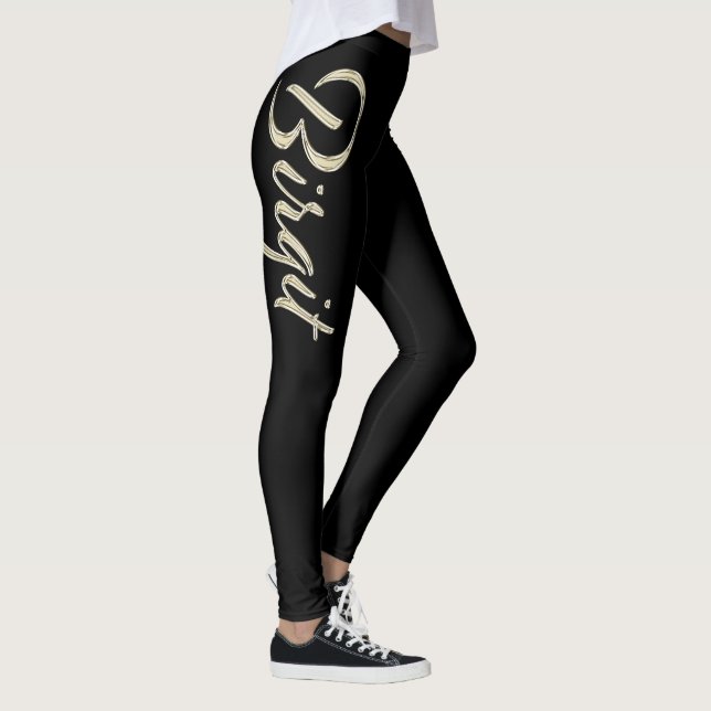 Birgit white Handwriting trousers Leggings (Right)