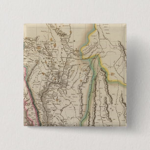 Birmah, Anam, Siam, Thailand 2 Inch Square Button