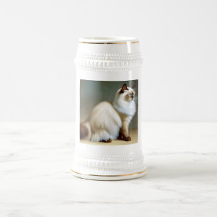 Birman Cat Beer Stein