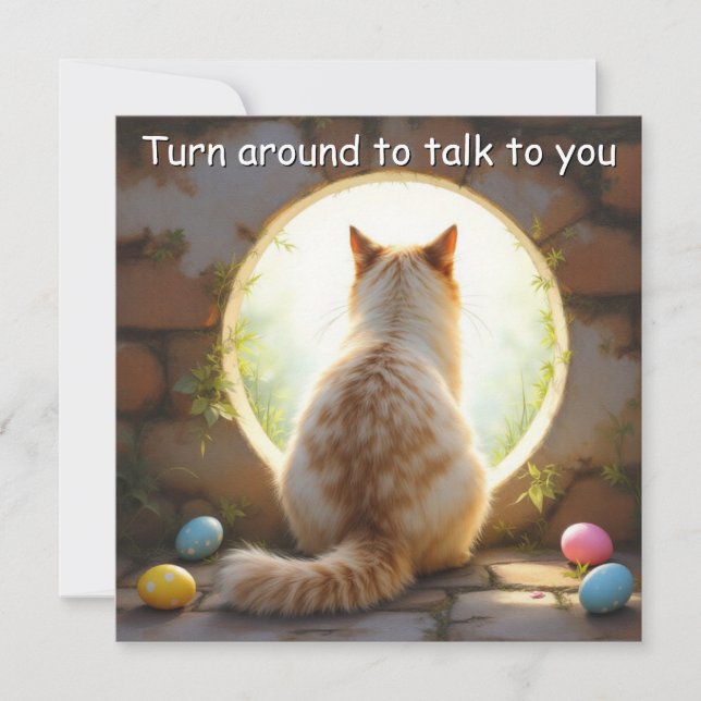 Birman Cat - Easter Holiday Card (Front)