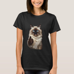 Birman Cat Eyes Kitty Kitten Cat Artwork Cat Face T-Shirt