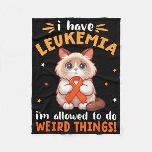 Birman Cat I Have Leukaemia Im Allowed To Do Weird Fleece Blanket