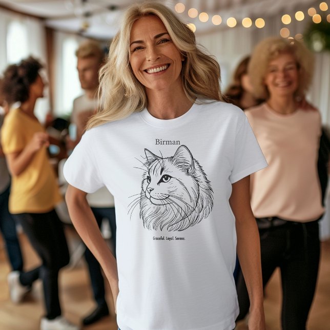 Birman Cat Portrait T-Shirt (Creator Uploaded)