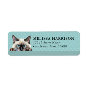 Birman Cat Return Address Labels
