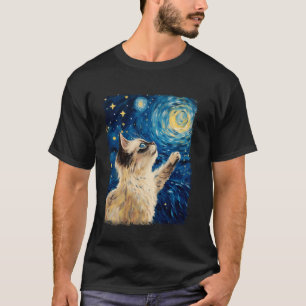 Birman Cat Starry Night Painting T-Shirt