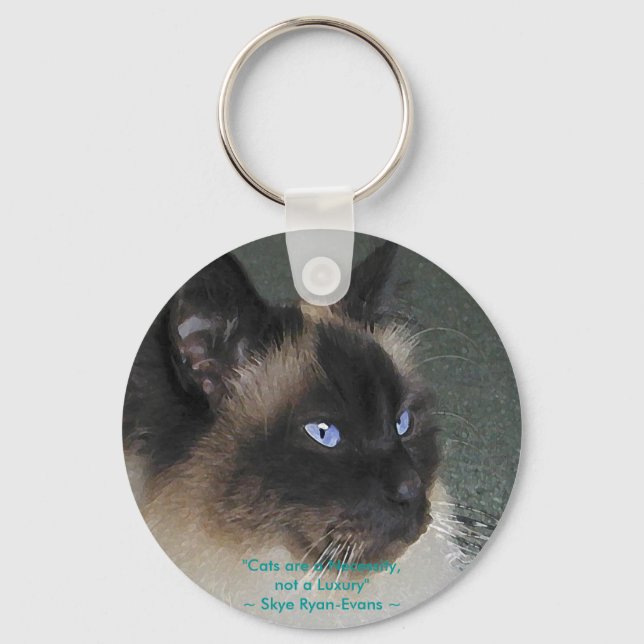 BIRMAN RAGDOLL CAT Collection Keychain (Front)