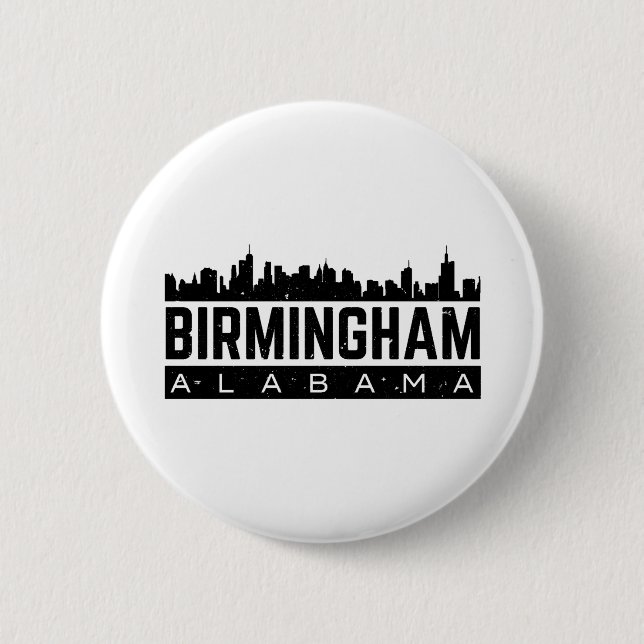 Birmingham Alabama 2 Inch Round Button (Front)