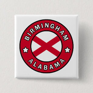 Birmingham Alabama 2 Inch Square Button