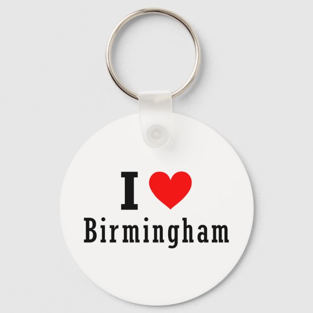 Birmingham, Alabama City Design Keychain (Front)