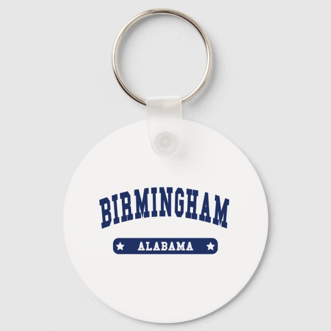 Birmingham Alabama College Style t shirts Keychain (Front)