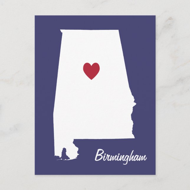 Birmingham Alabama Postcard (Front)