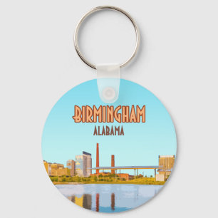 Birmingham Alabama Railroad Park Downtown Keychain