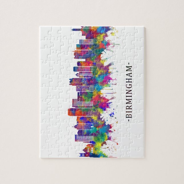 Birmingham Alabama Skyline Jigsaw Puzzle (Vertical)