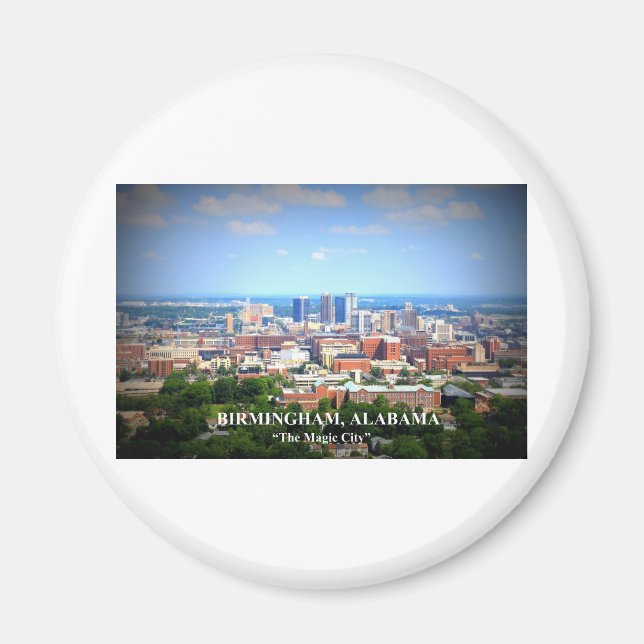 Birmingham, Alabama Skyline Magnet (Front)