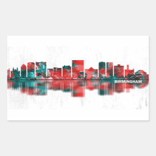 Birmingham Alabama Skyline Sticker