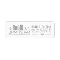 Birmingham, Alabama Stylisé Skyline |