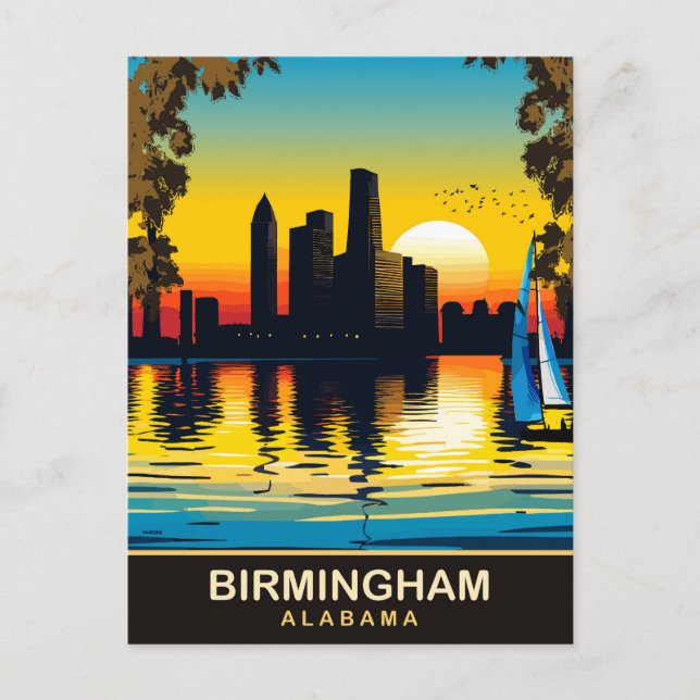 Birmingham Alabama, Travel Postcard (Front)