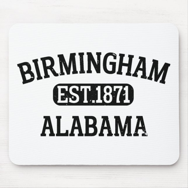 Birmingham Alabama Vintage Mouse Pad (Front)