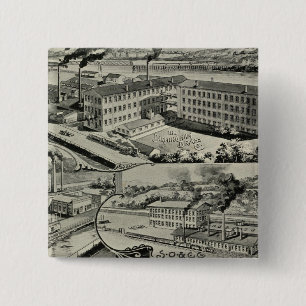 Birmingham Brass Co 2 Inch Square Button