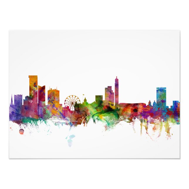 Birmingham England Skyline Photo Print (Front)