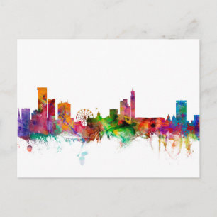 Birmingham England Skyline Postcard