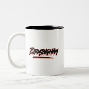 Birmingham Graffiti Style Two-Tone Coffee Mug