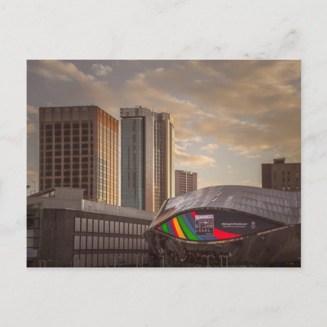 Birmingham in Sunset Light Postcard (Front)