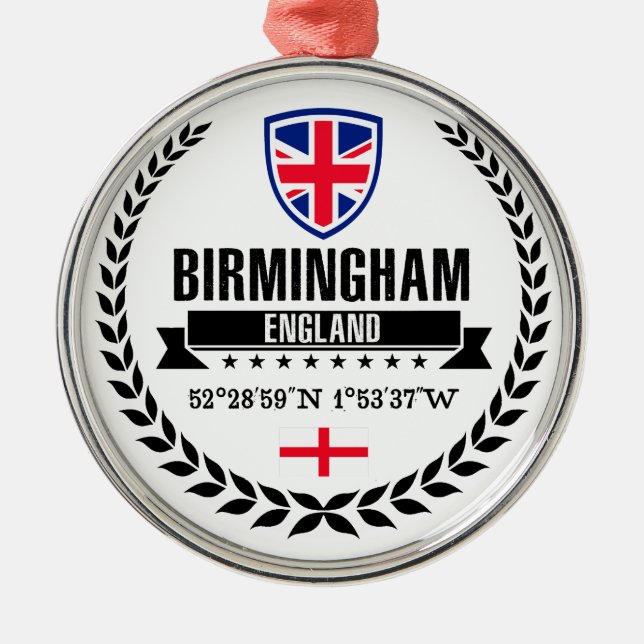 Birmingham Metal Ornament (Front)