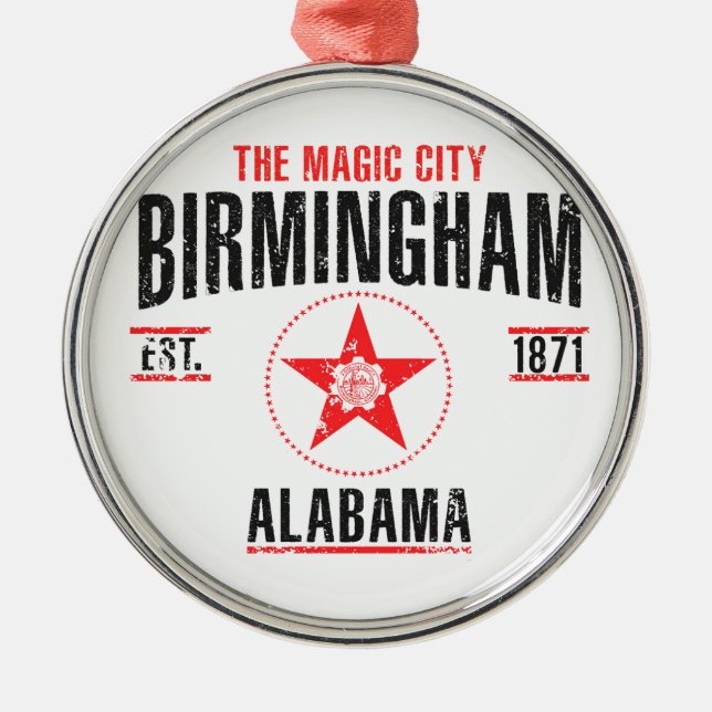 Birmingham Metal Ornament (Front)