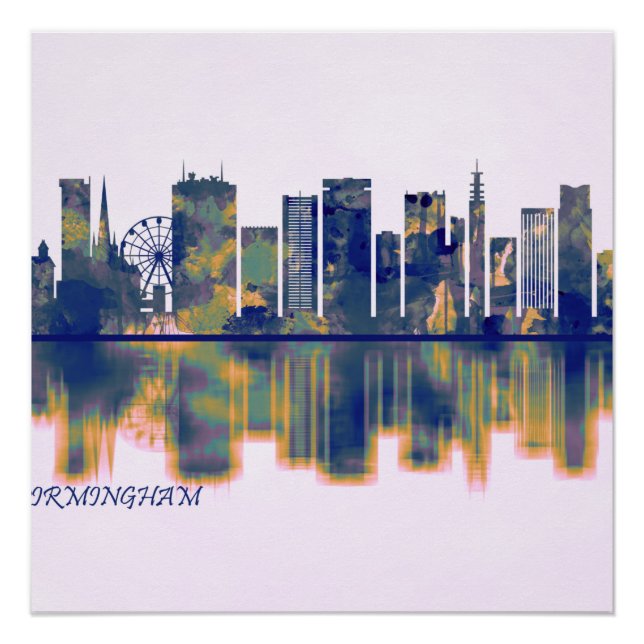 Birmingham Skyline Poster (Front)