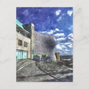 Birmingham Watercolour-Style Postcard