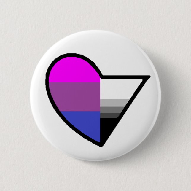Biromantic Demisexual Button (Front)